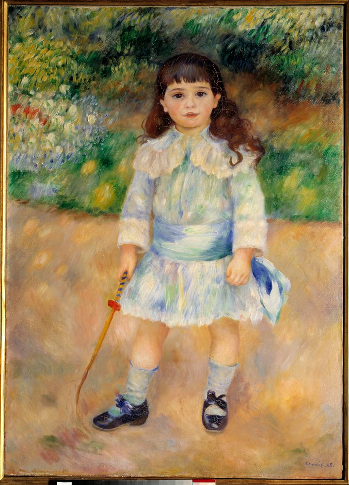 鞭を持つ子供」 ピエール・オーギュスト・ルノワール（1841-1919）の作品