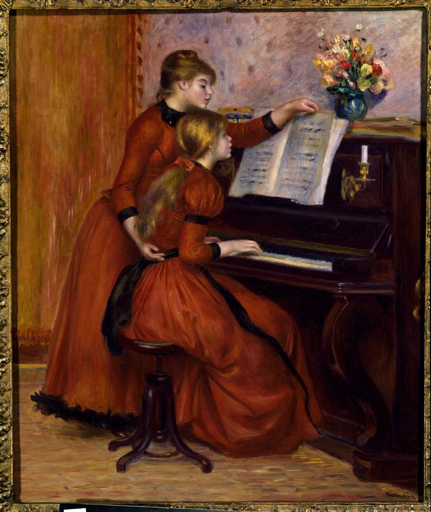 ピエール・オーギュスト・ルノワール（1841-1919）の絵画「ピアノ・ルコン