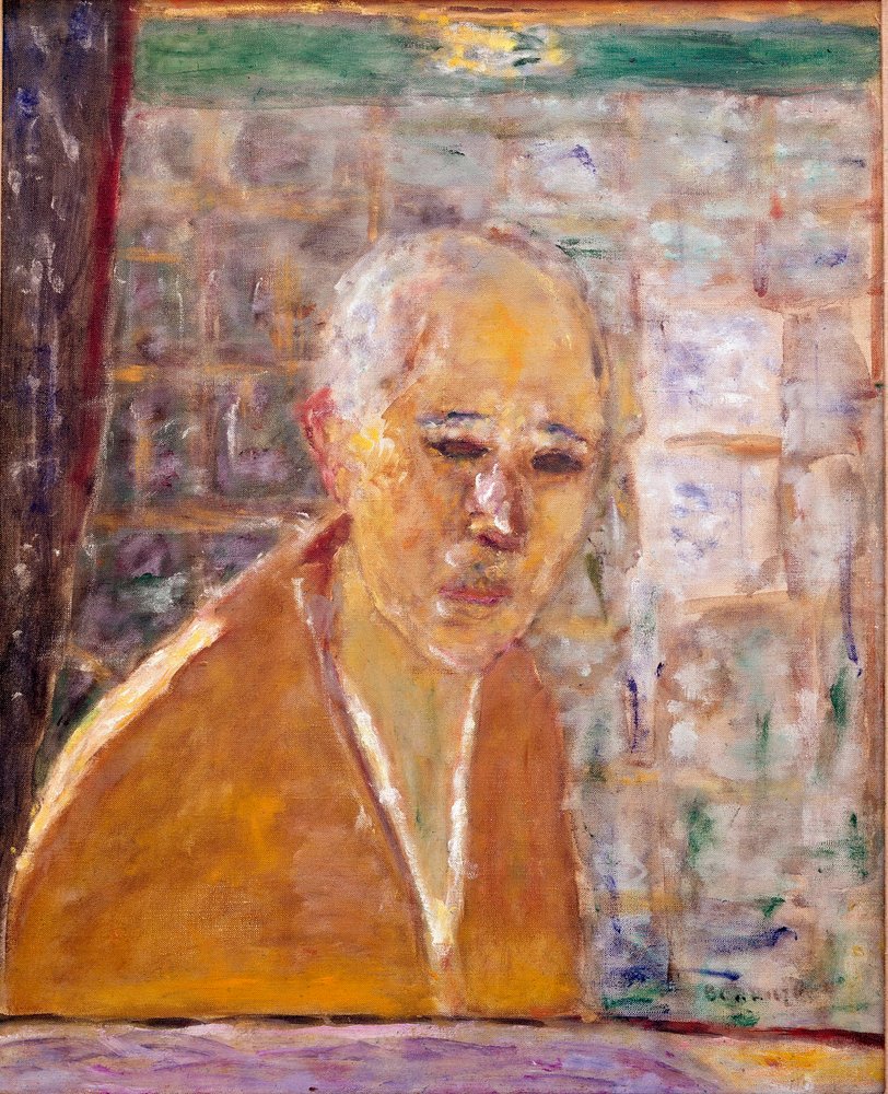 ピエール・ボナール（1867-1947）の自画像 1945 Dim.56x46 cm ニューヨーク、Collection Donald S.  Stralem