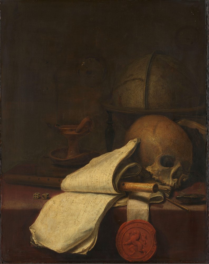 絵画 静物画 銀製カップのある静物画 ウィレム・クレスゾーン・ヘーダ（1594