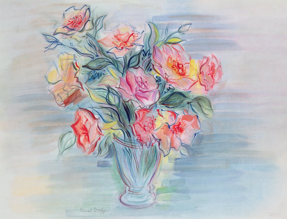 【大型作品】花瓶リトグラフ　Raoul DUFY ラウル デュフィ Raoul_Dufy_-
