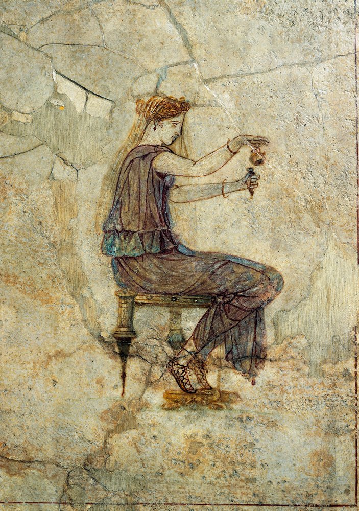 フローラ、1030x630 (古代ローマ都市で見つかったフレスコ画の複製) フローラ、1030x630 (古代ローマ都市で見つかったフレスコ画の複製)