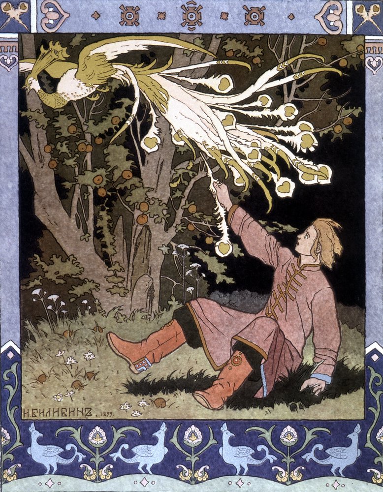 物語「火の鳥」 - ロシアのイラスト