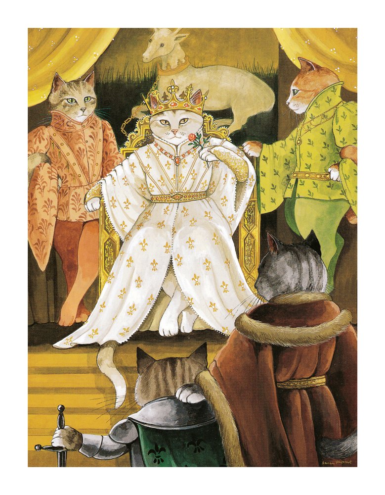 イラストは『Shakespeare Cats』より：ポスターブック（2016年出版）