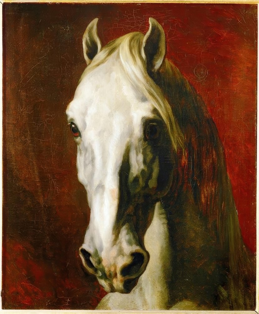 テオドール・ジェリコー、スペインの馬、希少画集画、新品高級額 テオドール・ジェリコー、スペインの馬、希少画集画、新品高級額