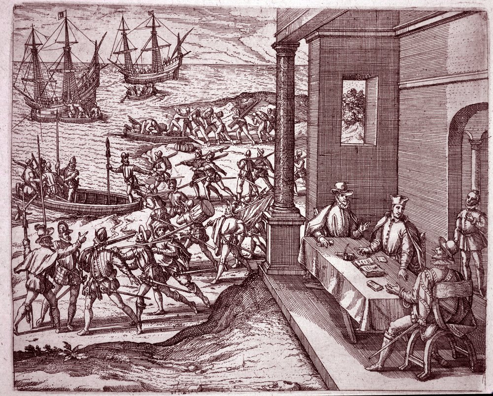 スペインの征服者フランシスコ・ピサロ、ディエゴ・デ・アルマグロ