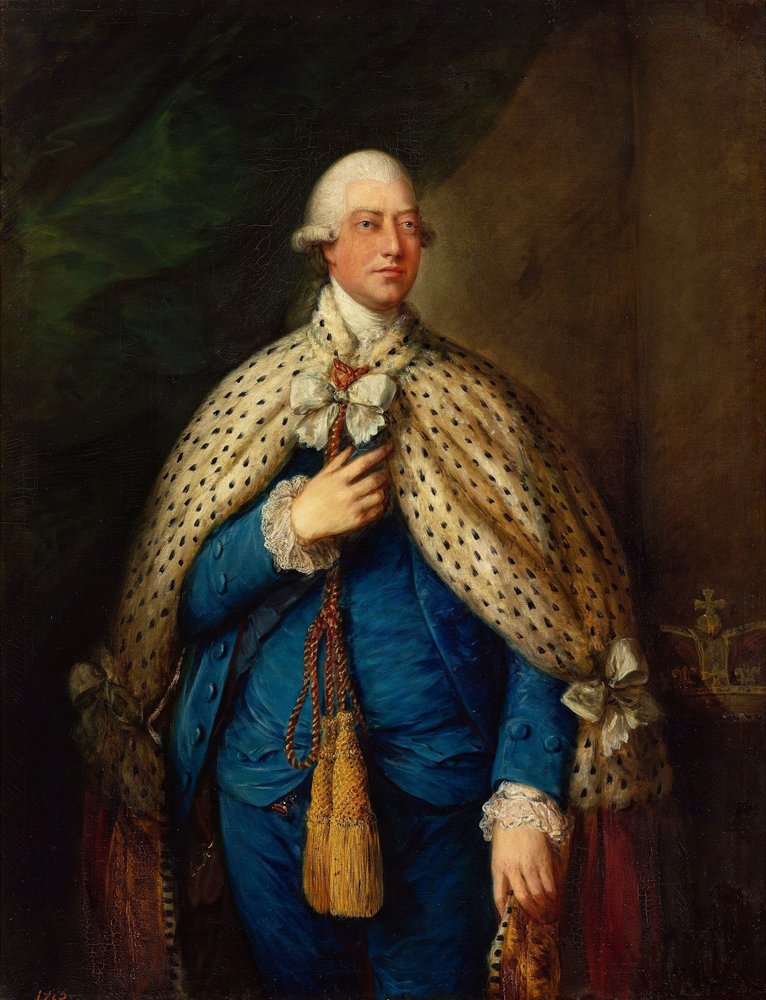 イギリスのジョージ3世1738〜1820年、1785年。