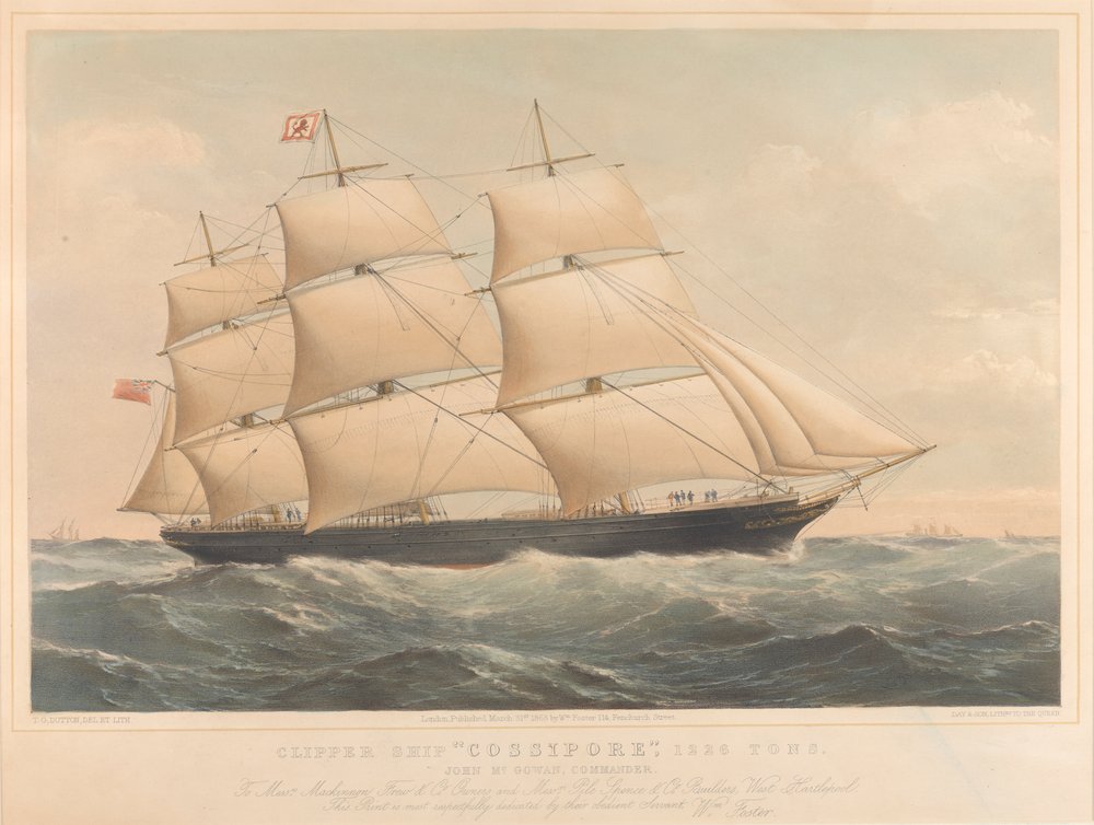 クリッパー船 Cossipore 1226トン