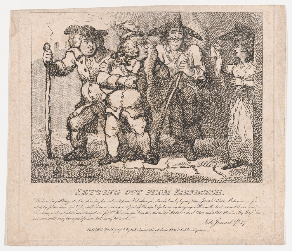 1786 年 5 月 30 日、第 2 部、ボズウェルの絵のように美しい美女たち、エジンバラを出発。