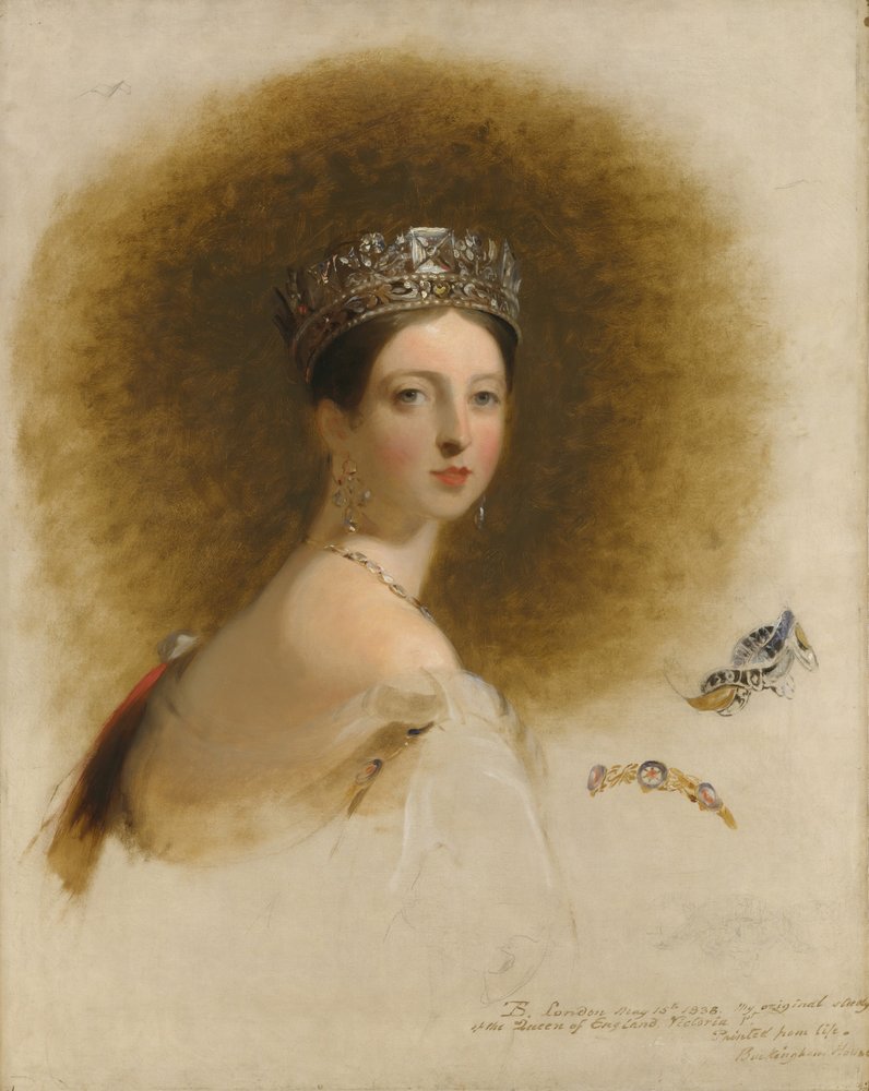 ビクトリア女王、1838年。