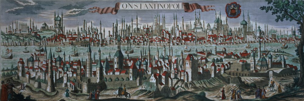 18世紀後半のコンスタンティノープルのパノラマビュー 作： トルコ語学校