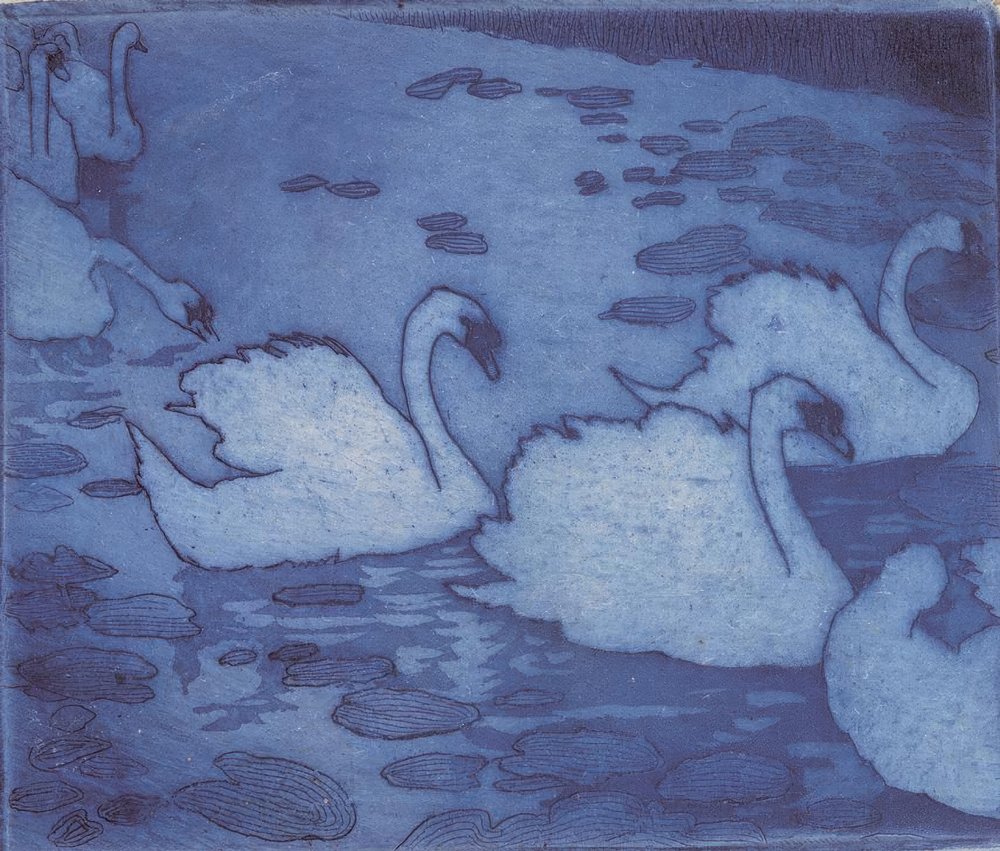 Umberto_Boccioni_-_Schwaene_-_