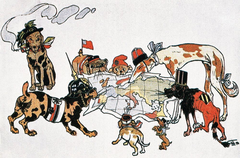 第一次世界大戦の寓意的な風刺画
