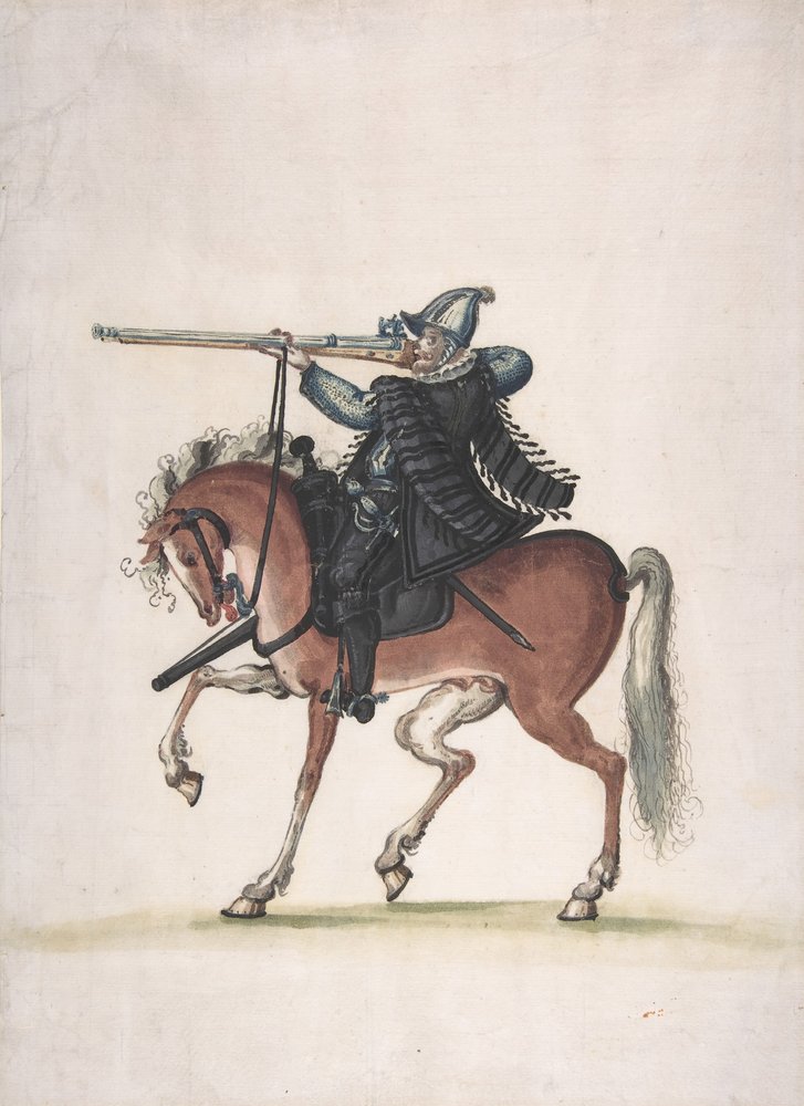 美術品・絵画・戦国騎馬軍団・額入り Georges_Bertin_Scott_-