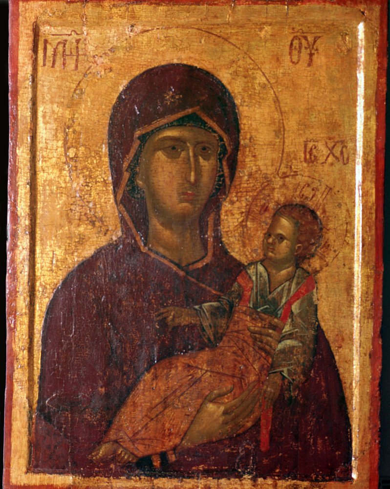 聖母子のギリシャのイコン | 不明