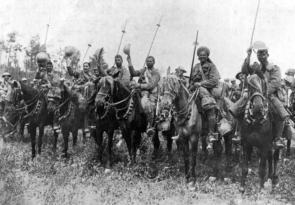 突撃後のインド騎兵、フランスのソンム、第一次世界大戦、1916年7月14