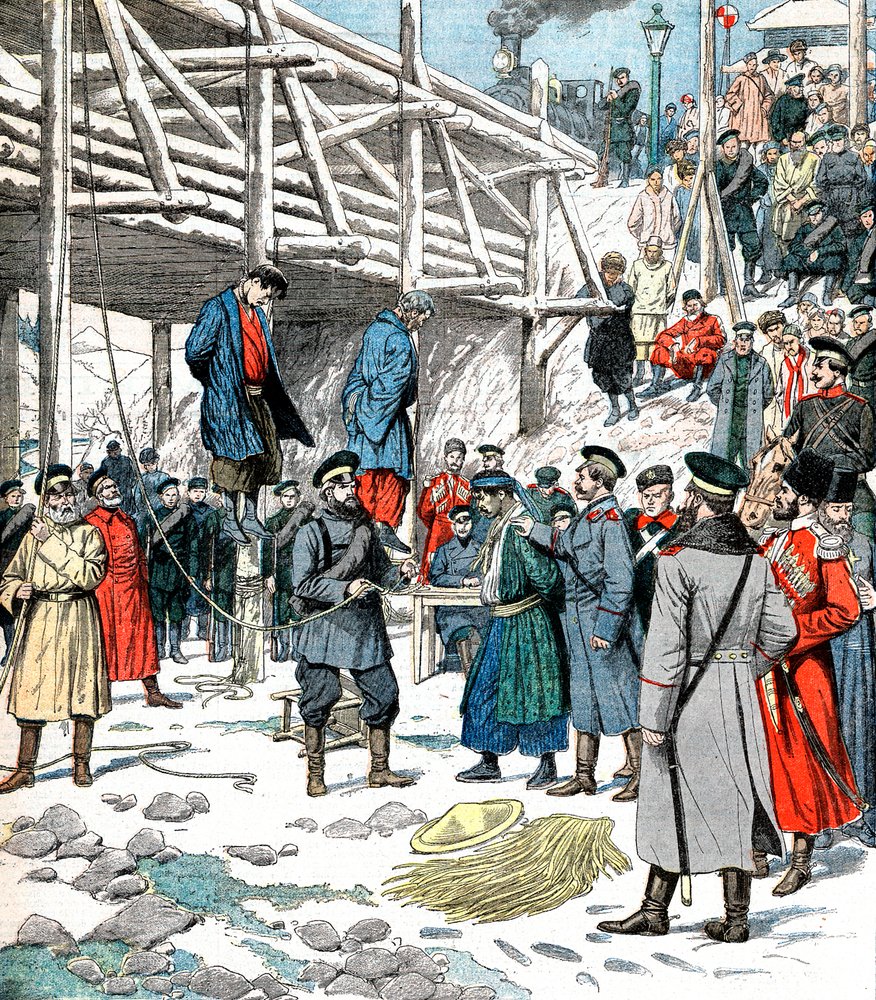 絞首刑にされた日本のスパイ、日露戦争、1904-5