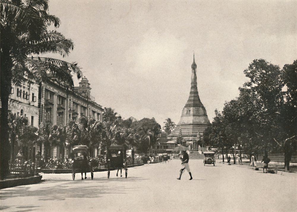 Soolay Pagoda Road、Rangoon、1900。 | 不明