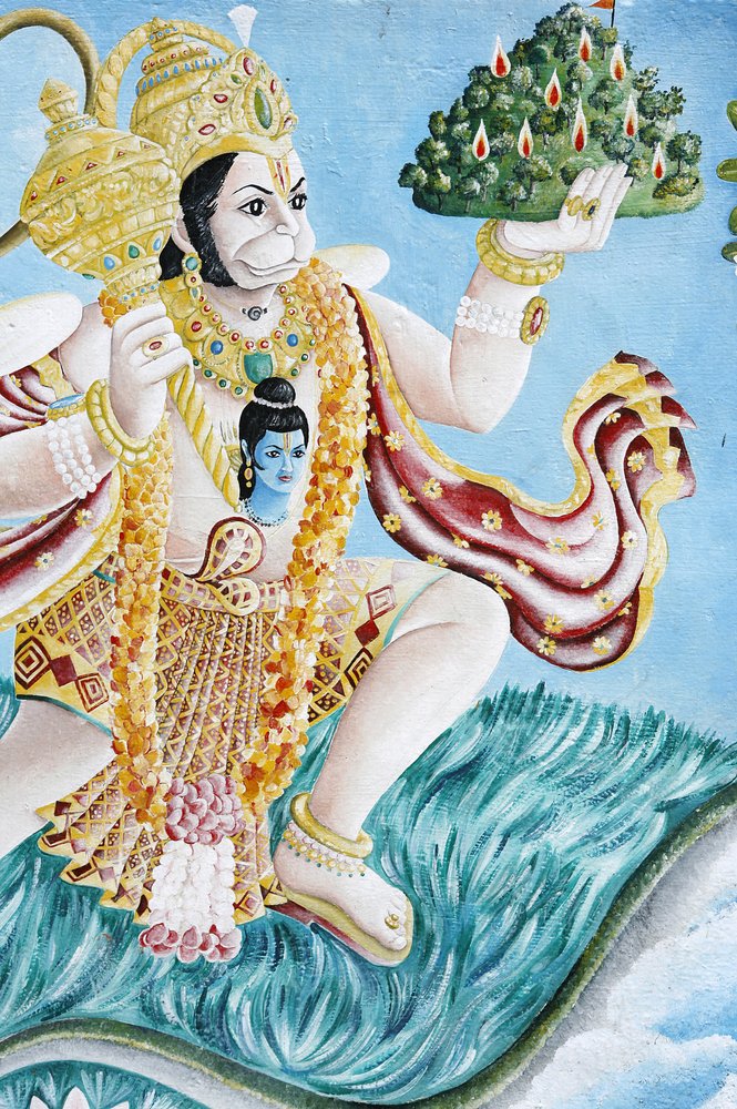 ネパール純正手描き 鷹の神様K