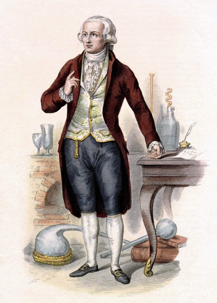 Antoine Laurent de Lavoisier（1743-1794）、フランスの化学者。