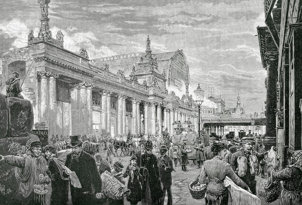 ドイツ帝国または第二帝国（1871年～1918年）。ベルリン市場広場での
