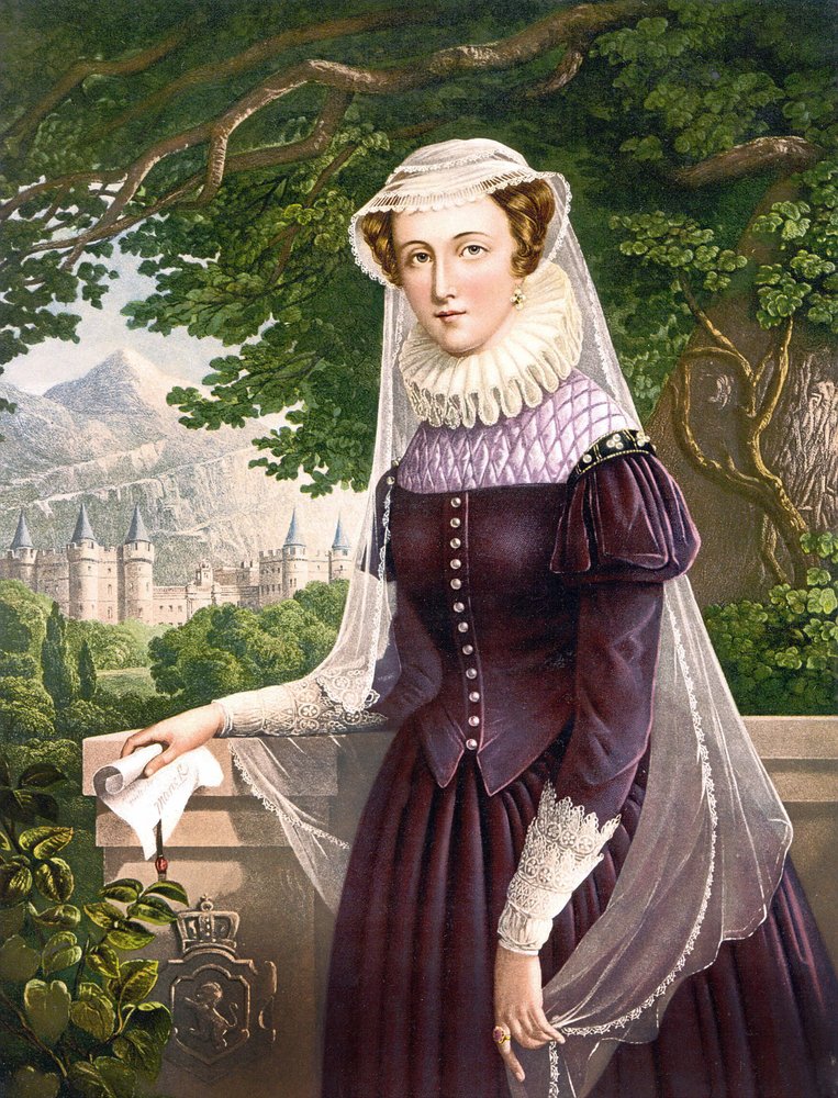 スコットランドのマリー・スチュアート女王（1542年～1587年）。