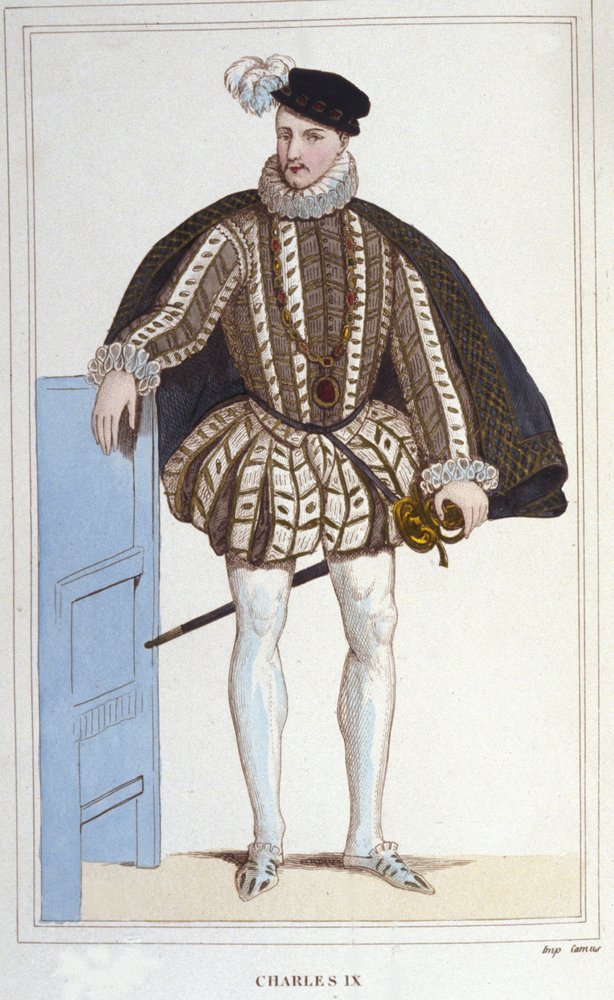 フランス王シャルル9世（1550-1574）の肖像。