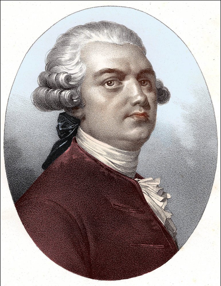 レカインの肖像（アンリ・ルイ・カイン（Henri-Louis Le Cain）（1729-1778））。 作： 無名の画家