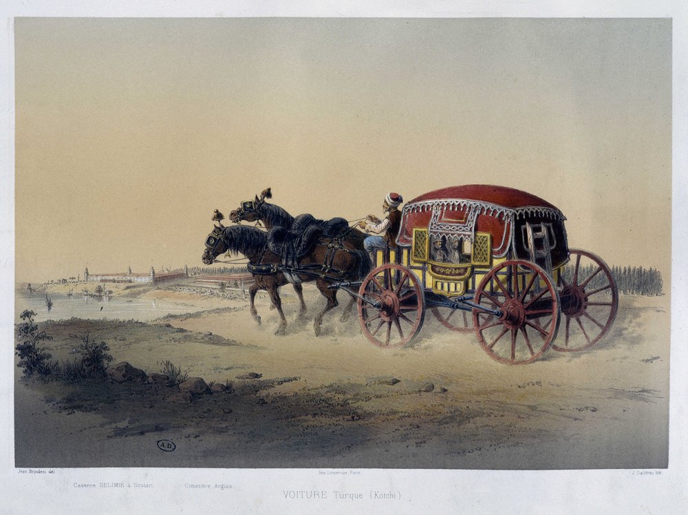トルコ製馬車 - 19世紀、A.D. | 無名の画家