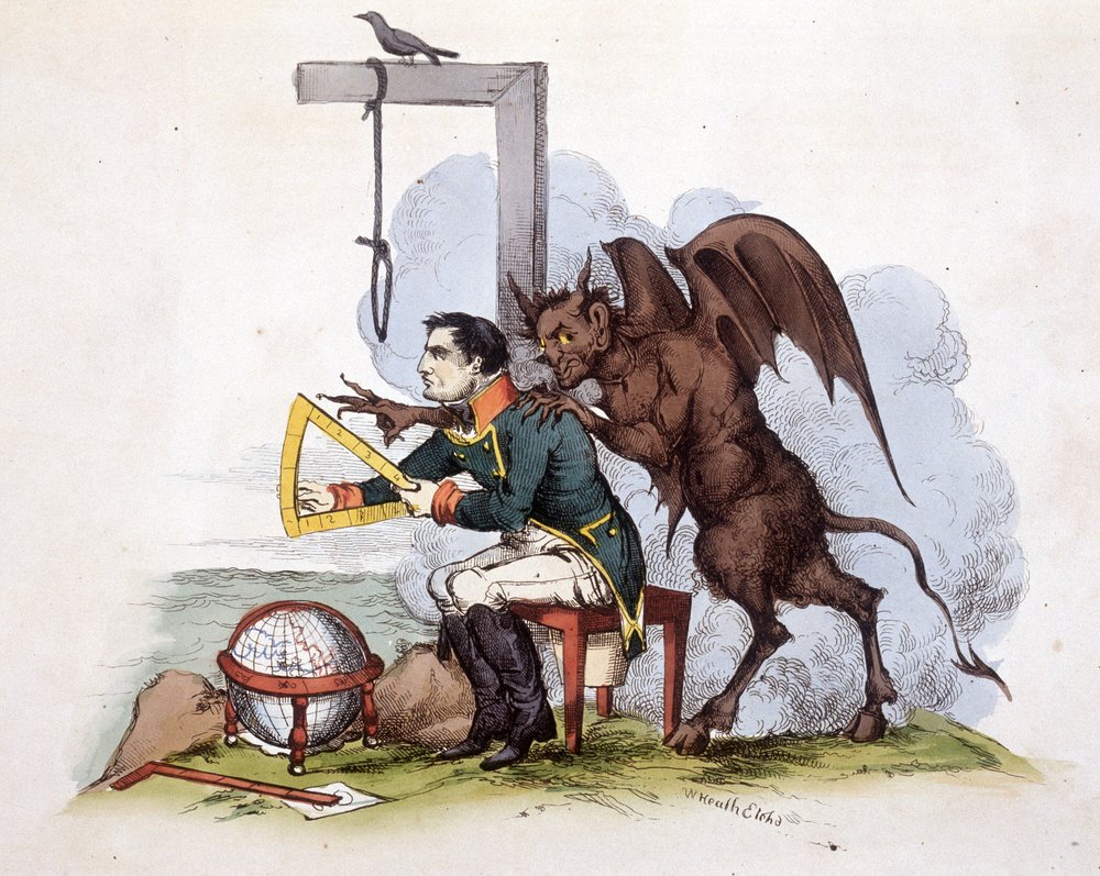 アンティーク骨董寄木細工ナポレオンコルシカ島絵画