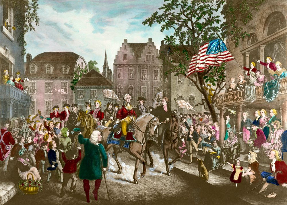 アメリカ独立戦争の第一弾。ジョージ・ワシントン（1732〜1799）が