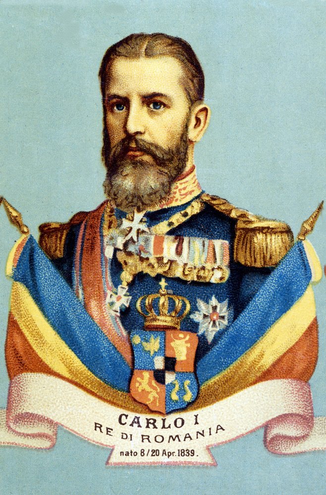 ルーマニア王、シャルル1世（キャロル1世）（1839-1914）の肖像