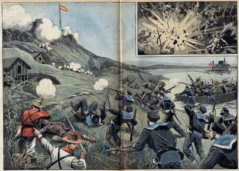スペインと北米の間で起きた米西戦争またはキューバ独立戦争