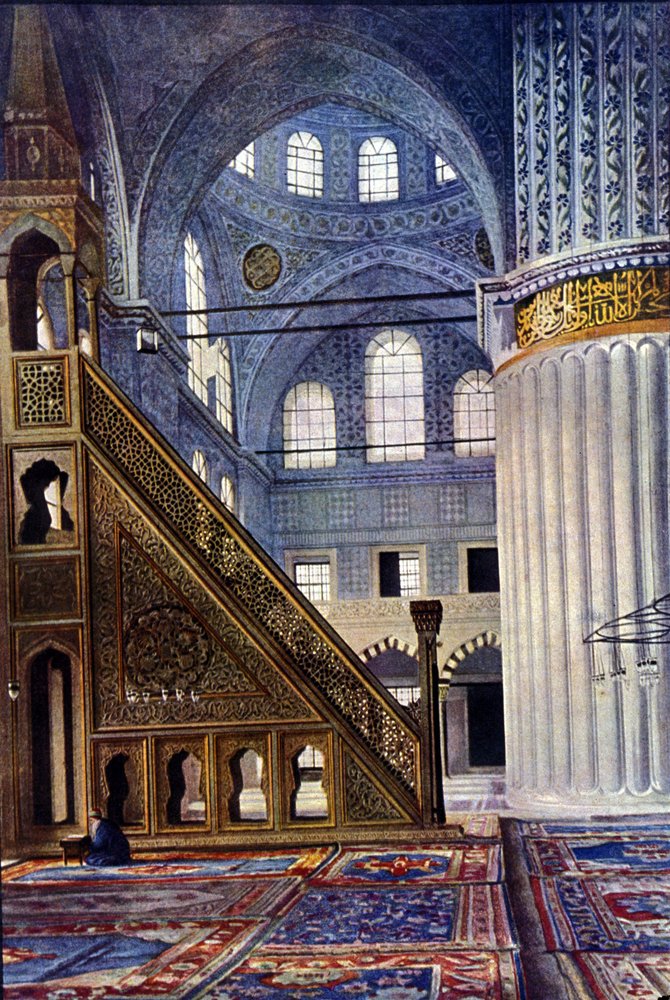 コンタンチノープル（トルコ）のアヤソフィア・モスクの内部