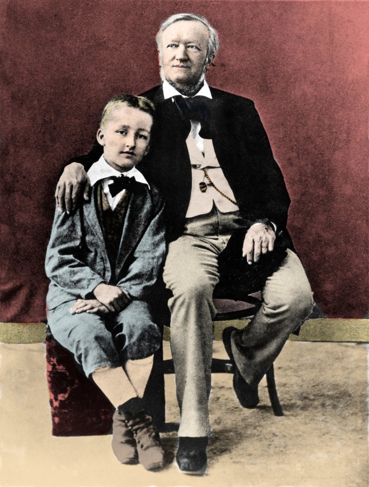 リヒャルト・ワーグナーと息子のジークフリート・ワーグナー