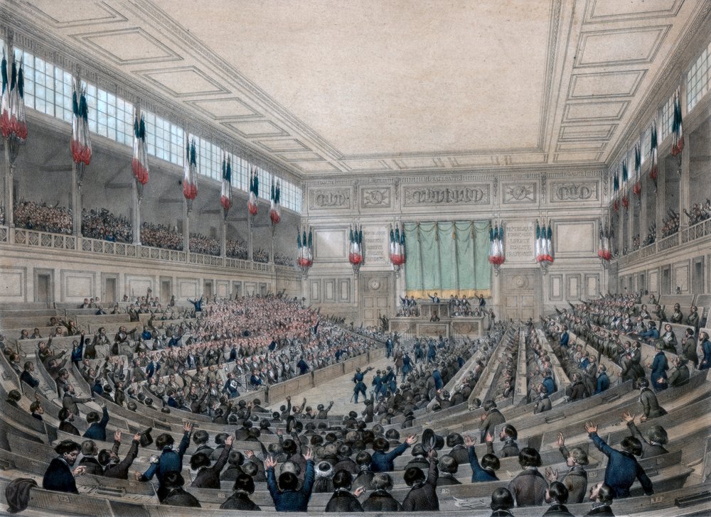 「国民議会は常時開会中！」、パリ、1848年5月15日。 作： ビクター・アダム