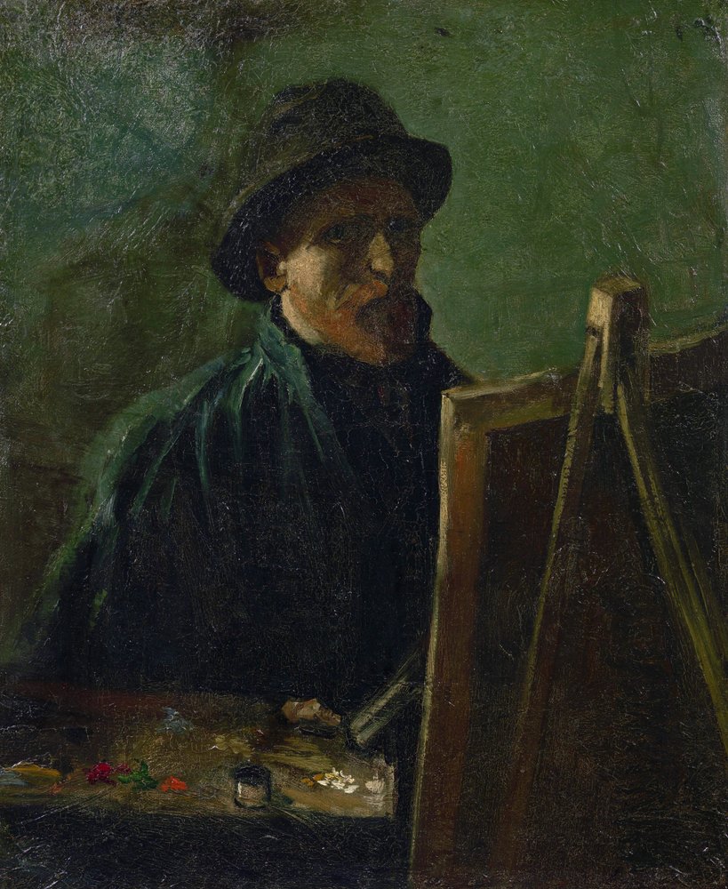 パー・ゴッホ、フィンセント、ファン（1853-1890）の「イーゼルでの