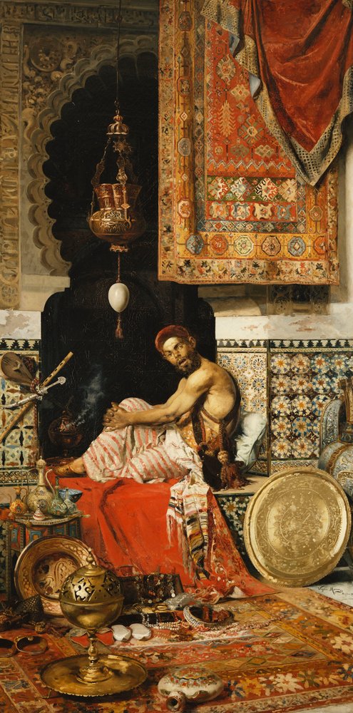 アラビア語マーカー、1889年 作： ヴィルジリオ・マットーニ・デ・ラ・フエンテ