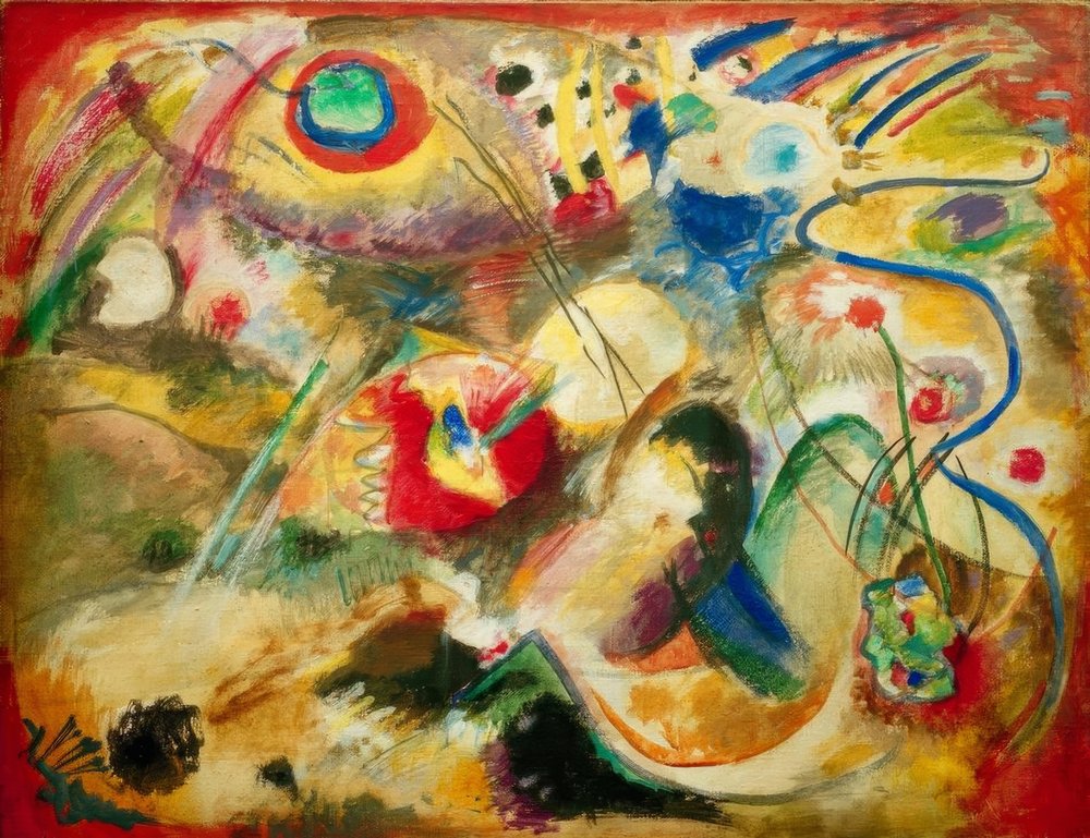 名前のない画像（大洪水） 作： ワシリー・カンディンスキー