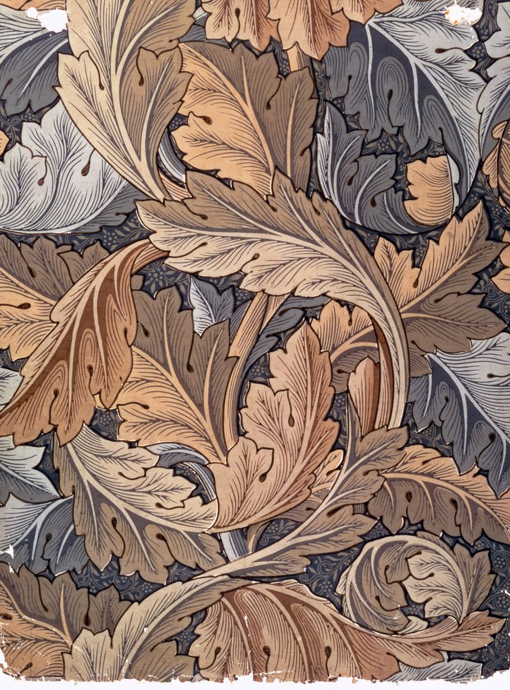 ウィリアム・モリスがデザインした壁紙「Acanthus」（1875年