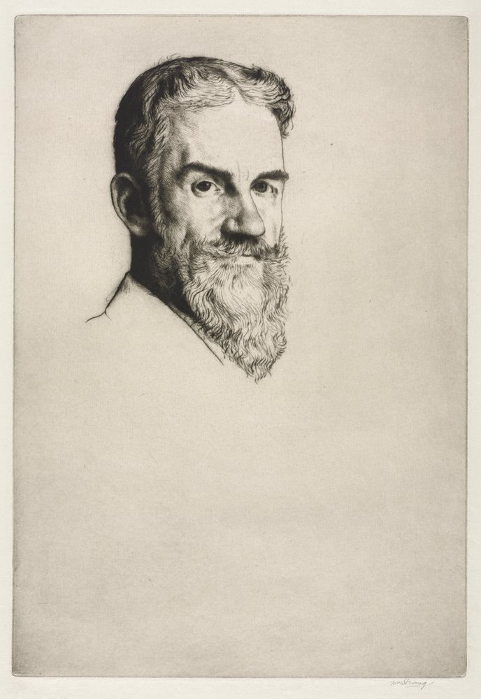ジョージバーナードショー、1907年。 作： ウィリアム・ストランド