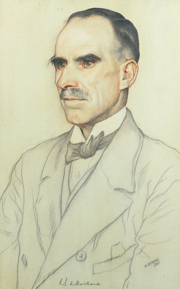 ウィリアム・デ・ハビランドの肖像、1920（紙に鉛筆とクレヨン）