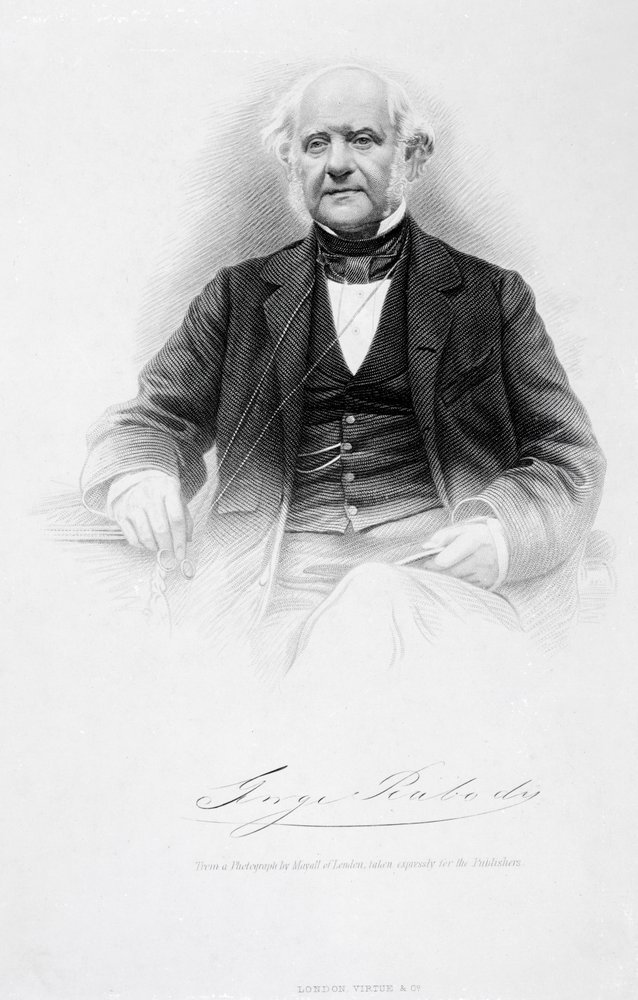ジョージピーボディ、1850年代頃 作： ジョン・ジャベス・エドウィン・ペイズリー・メイオール