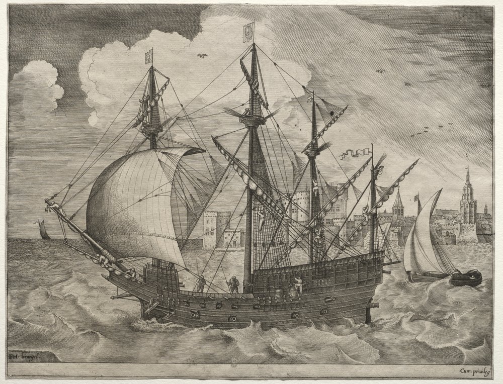 帆船、レトロ帆船、全4隻、プリンス号他 after_Pieter_Bruegel_-