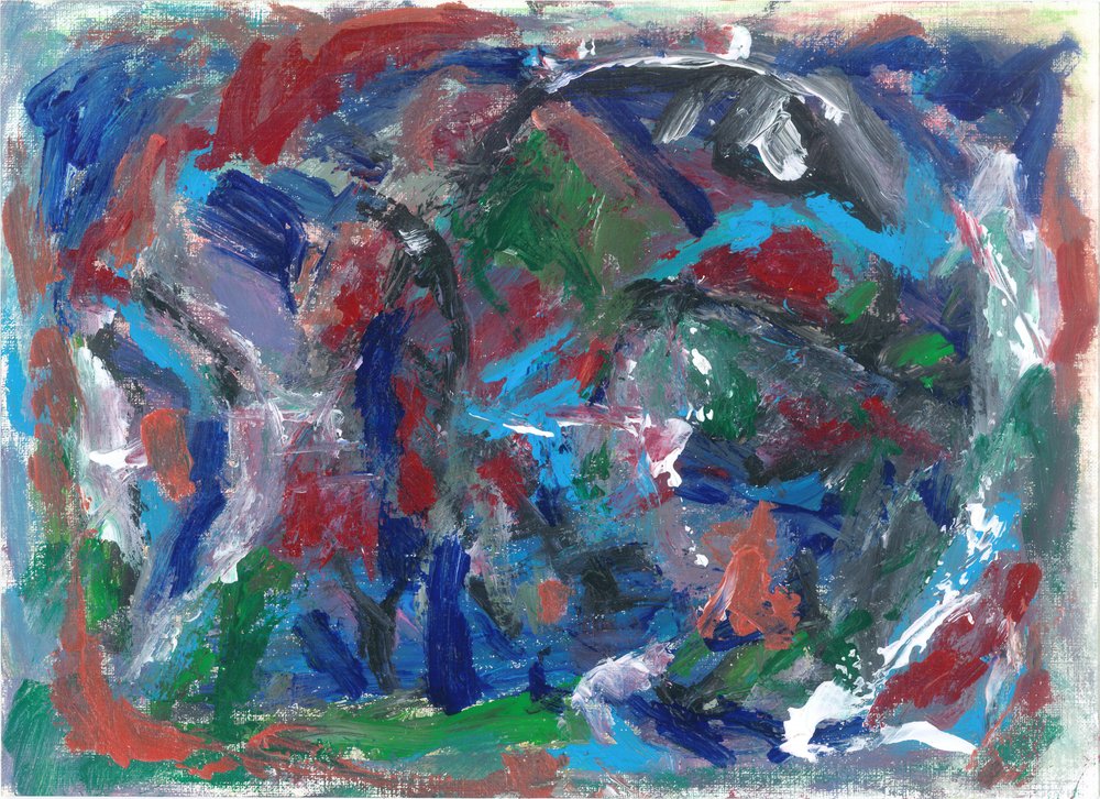 躍動感あふれる抽象的な動き 作： 