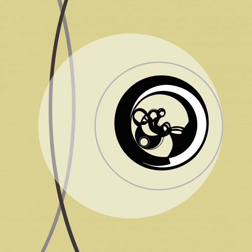 抽象的な渦巻き模様 作： 