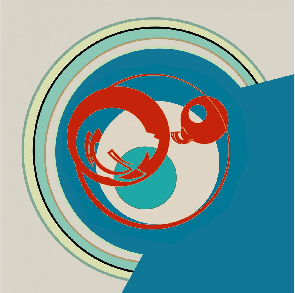 モダンな幾何学模様 作： 