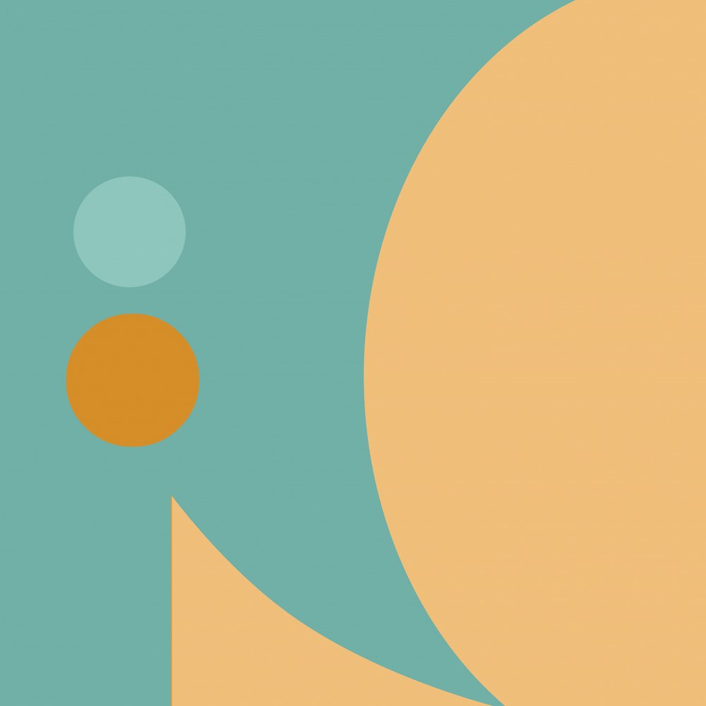 穏やかな幾何学的な曲線 作： 