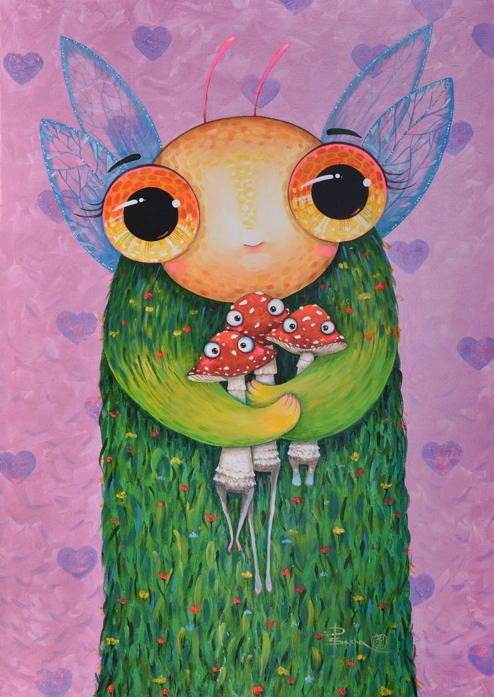 ユニークなキノコの友達 作： 