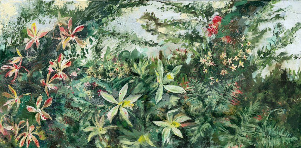 豊かな熱帯の花々 作： 